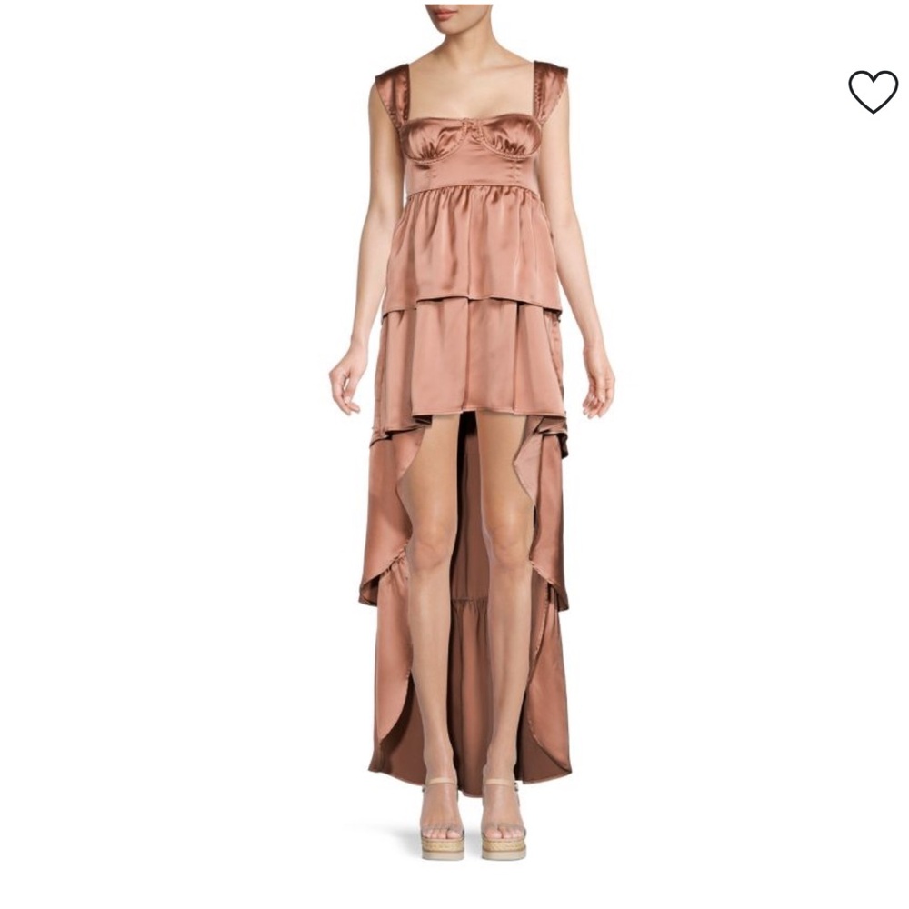 WEWOREWHAT
Satin Corset High Low Dress